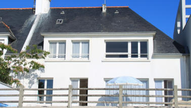 Maison vue de la plage